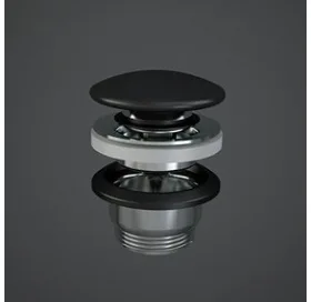 Донний клапан Rac Ceramics Click-Clack Feeling DUO000504A чорний матовий