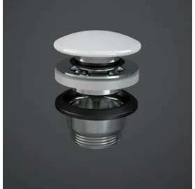 Донний клапан Rac Ceramics Click-Clack Feeling DUO000AWHA білий глянсовий