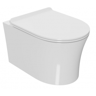 Сиденье для унитаза Rosa Touch из материала Duroplast, антибактериальное, Soft Close R-2617E-SC