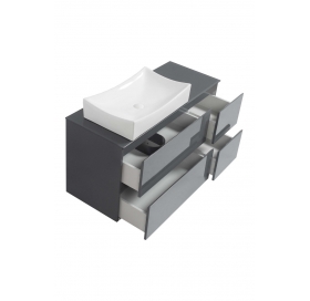 Комплект SANWEST GROUP Вельма 120 графит (тумба + LED зеркало), 1762074705
