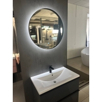 Зеркало StudioGlass FLETCHER Ш700хВ700 мм., 4 мм, цвет черный, подс. белая