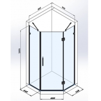 Душова кабіна Studio Glass VICTORIA-90x90, white