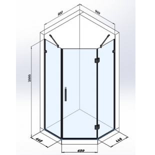 Душова кабіна Studio Glass VICTORIA-90x90, white