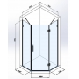 Душевая кабина Studio Glass VICTORIA-90x90