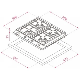 Варочная поверхность газовая Teka EX 60.1 4G 40212205