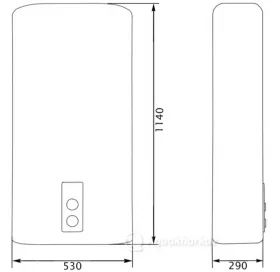 Водонагреватель плоский Thermo Alliance 100 л DT100V20G(PD) (DT100V20GPD)