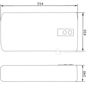 Водонагреватель горизонтальный Thermo Alliance 30 л DT30H20G(PD) (DT30H20GPD)