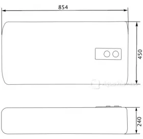 Водонагреватель горизонтальный Thermo Alliance 50 л DT50H20G(PD) (DT50H20GPD)