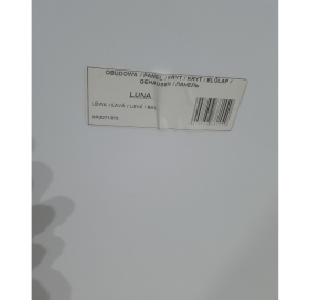 Панель для ванни Besco Luna 150x57 ліва, Luna/150L 00000008615AR