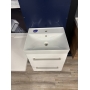Шафка для раковини Cersanit LARGA 50х38 біла S932-067+Раковина Cersanit LARGA 50см, меблева біла EW K120-008+МЕБЛЕВА РУЧКА LARGA СРІБЛО (2 ШТ.), S932-067+K120-008+S599-0142 (виставковий зразок)