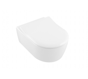 Унитаз подвесной Villeroy & Boch AVENTO Rimless 53 см + сиденье 9M87S101 (5656RSR1) Ceramic Plus