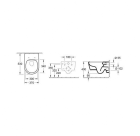 Унітаз підвісний Villeroy&Boch Avento 5656HR01 soft-closing
