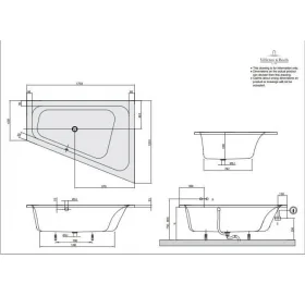 Ванна VILLEROY&BOCH LOOP & FRIENDS 175*135см правая UBA175LFS9R V-01