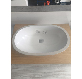 Умивальник овальний врізний під стільницю Villeroy & Boch O.Novo 58х37 см, білий альпійський (41625001) (Невелике пошкодження)