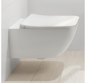 Унітаз підвісний з кришкою Villeroy&Boch Venticello DirectFlush 37,5 x 56 см, білий (4611R001_8M22S101)