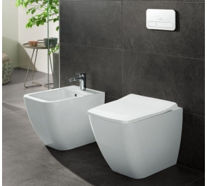 Унитаз приставной Villeroy & Boch VENTICELLO 4613R001 + Сидение Villeroy & Boch VENTICELLO SlimSeat  9M79S101 (4611RS01)