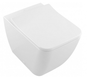 Унитаз приставной Villeroy & Boch VENTICELLO 4613R001 + Сидение Villeroy & Boch VENTICELLO SlimSeat  9M79S101 (4611RS01)