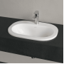 Умивальник овальний врізний в стільницю VILLEROY & BOCH O.NOVO 56х40 см (41615601) UM (Сентехнічний недолив)