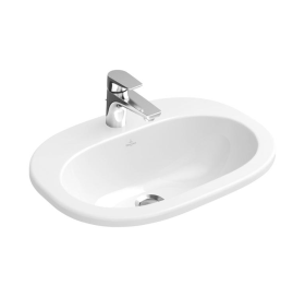Умивальник овальний врізний в стільницю VILLEROY & BOCH O.NOVO 56х40 см (416..