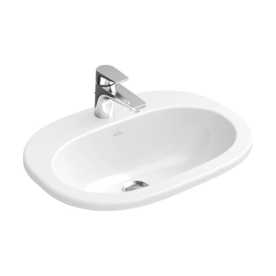 Умывальник овальный врезной в столешницу VILLEROY & BOCH O.NOVO 56х40 см (41615601) UM (Сентехнический недолив)