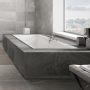 Ванная квариловая прямоугольная VILLEROY&BOCH SQUARO EDGE 12 180*80см с ножками и сливом-переливом UBQ180SQE2DV-01
