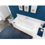 Ванная квариловая прямоугольная VILLEROY&BOCH SQUARO EDGE 12 180*80см с ножками и сливом-переливом UBQ180SQE2DV-01