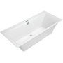 Ванная квариловая прямоугольная VILLEROY&BOCH SQUARO EDGE 12 180*80см с ножками и сливом-переливом UBQ180SQE2DV-01