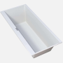 Ванная квариловая прямоугольная VILLEROY&BOCH SQUARO EDGE 12 180*80см с ножками и сливом-переливом UBQ180SQE2DV-01