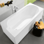 Ванна кварилова прямокутна VILLEROY & BOCH Oberon 180x80см UBQ180OBE2V-01 + ніжки U99740000