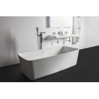 Ванна VOLLE отдельностоящая каменная Solid surface 1680*800*530 мм, 12-40-034
