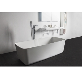 Ванна VOLLE отдельностоящая каменная Solid surface 1680*800*530 мм, 12-40-034