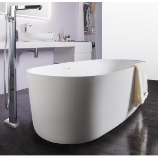 Ванна VOLLE отдельностоящая каменная Solid surface 1680*800*530 мм, 12-40-036