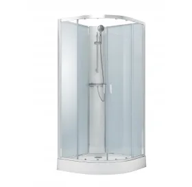 Душова кабіна без даху з дрібним піддоном VOLLE OLIVIA 90x90x205, 11-88-173