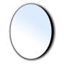 Зеркало круглое 60х60см на стальной крашенной раме, черного цвета, 16-06-905