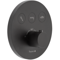 Душевая система скрытого монтажа с термостатом  Imprese KUCERA Click, Черный t04803410SBC