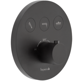 Душевая система скрытого монтажа с термостатом  Imprese KUCERA Click, Черный t04803410SBC