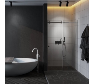 Душові двері Weston WDS 6 розсувні Хром 200x130 см