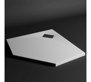 Душевой пятиугольный поддон Weston WT5 90x90x3.4 белый WPD-P-90x90