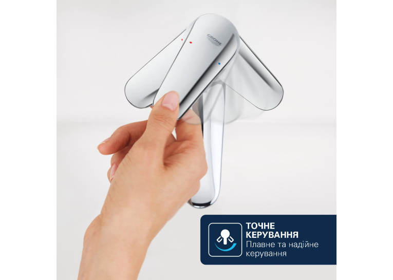 Змішувач для раковини Grohe QuickFix Dice S-Size 1018560000 з донним клапаном