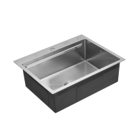 Кухонна мийка Kroner KRP Gebürstet - 6350HM (3.0/1.0 мм) CV031452