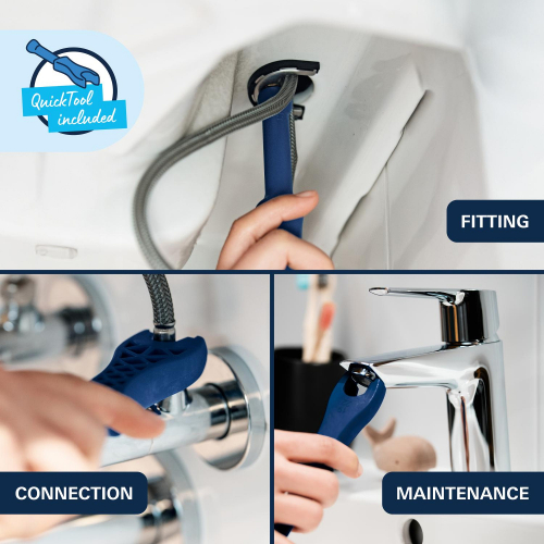 Змішувач для раковини Grohe QuickFix Dice S-Size 1018562430 з донним клапаном