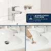 Смеситель для раковины Grohe QuickFix Dice S-Size 1018570000 с донным клапаном