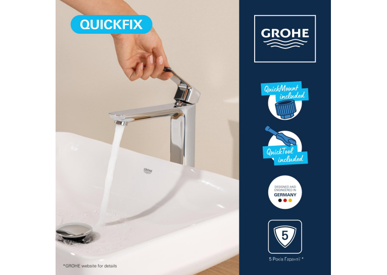 Змішувач для раковини Grohe QuickFix Dice XL-Size 1018920000