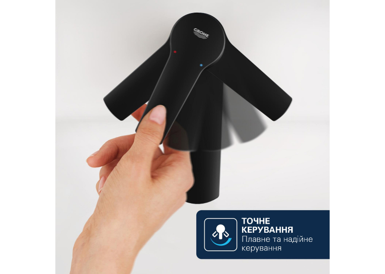 Смеситель для раковины Grohe QuickFix Dice S-Size 1018572430 с донным клапаном