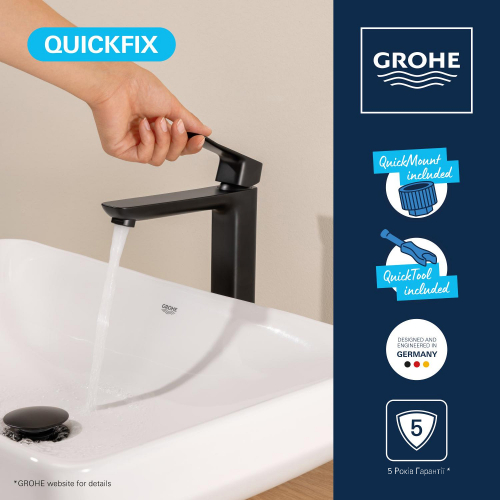 Змішувач для раковини Grohe QuickFix Dice XL-Size 1018922430