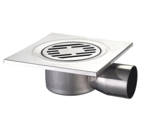 Душевой трап из нержавеющей стали SUS304 Mixxus Drain-04-15x15-90 (угловой отвод) (MI3420)
