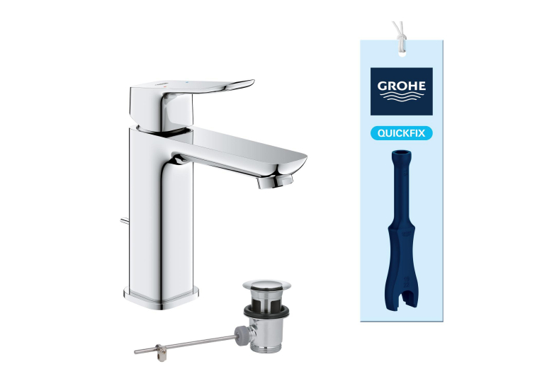 Змішувач для раковини Grohe QuickFix Dice M-Size 1018320000 з донним клапаном
