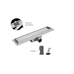 Душевой трап Koer FD30-70x1000 из нержавеющей стали SUS304 (AC0703)