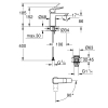Смеситель для раковины Grohe QuickFix Dice ES S-Size 1018612430 с донным клапаном