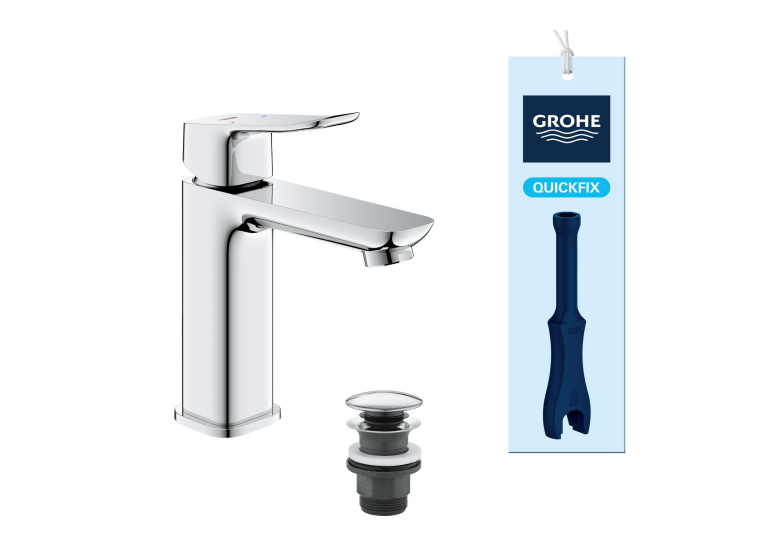 Змішувач для раковини Grohe QuickFix Dice M-Size 1018330000 з донним клапаном